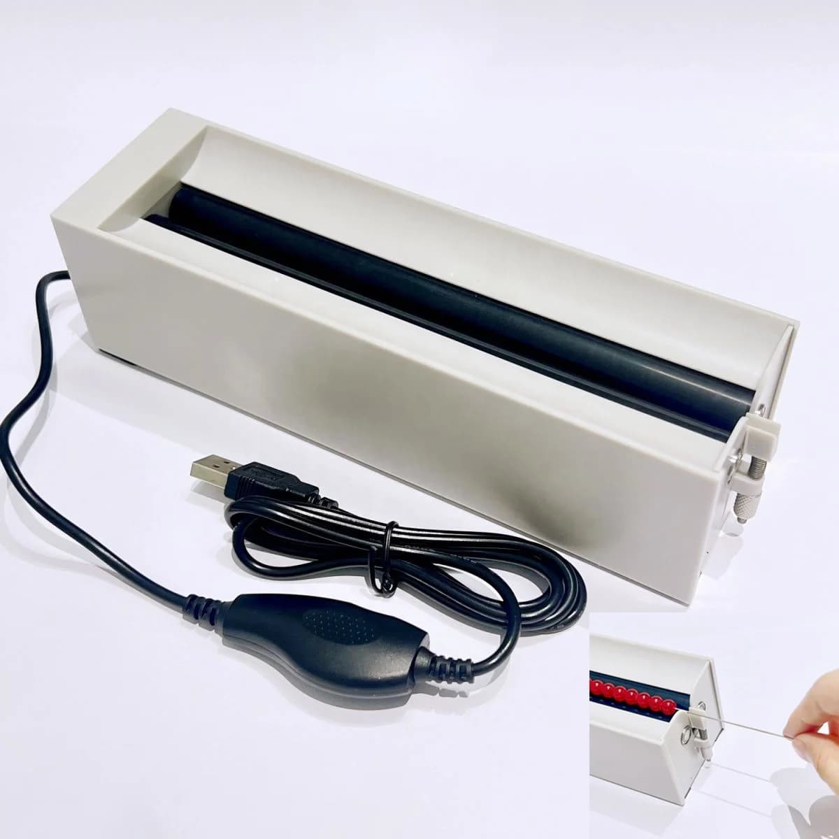 Semi-Automatic USB Powered Bead Stringer Adjustable Speed Bead Spinner for Jewelry