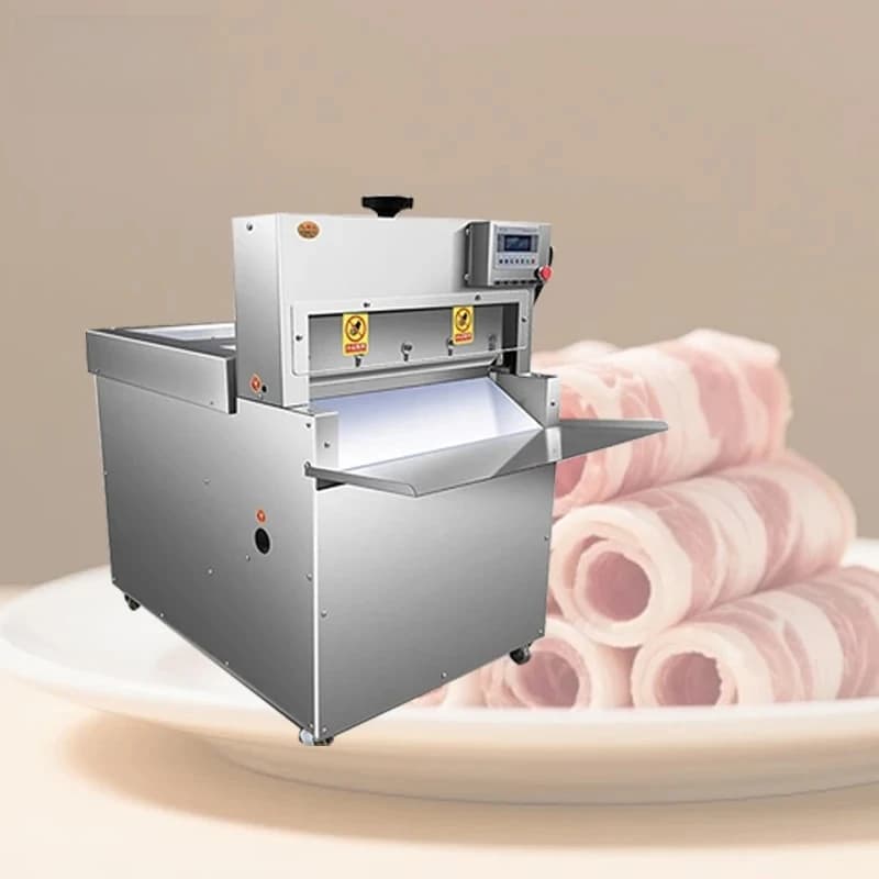 220V New Meat Slicer Machine For Frozen Beef And Mutton For Food Processing Factories And Restaurants