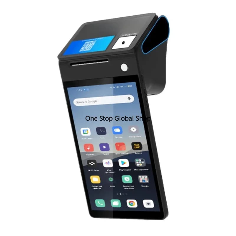Handheld POS Terminal With 58mm Thermal Printer Bluetooth WiFi 4G NFC Mobile Payment Cash Register for Restaurant Retail