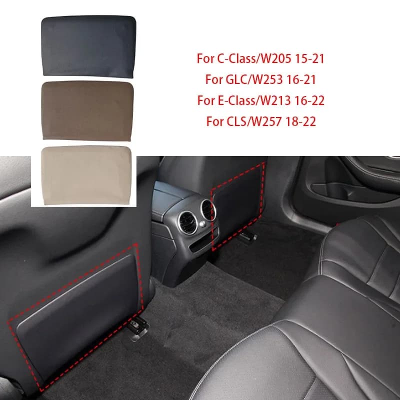 Car Seat Back Panel Leather Backrest Storage Pocket Cover For Mercedes Benz C E GLC CLS Class W205 W213 W253 W257 2059105320