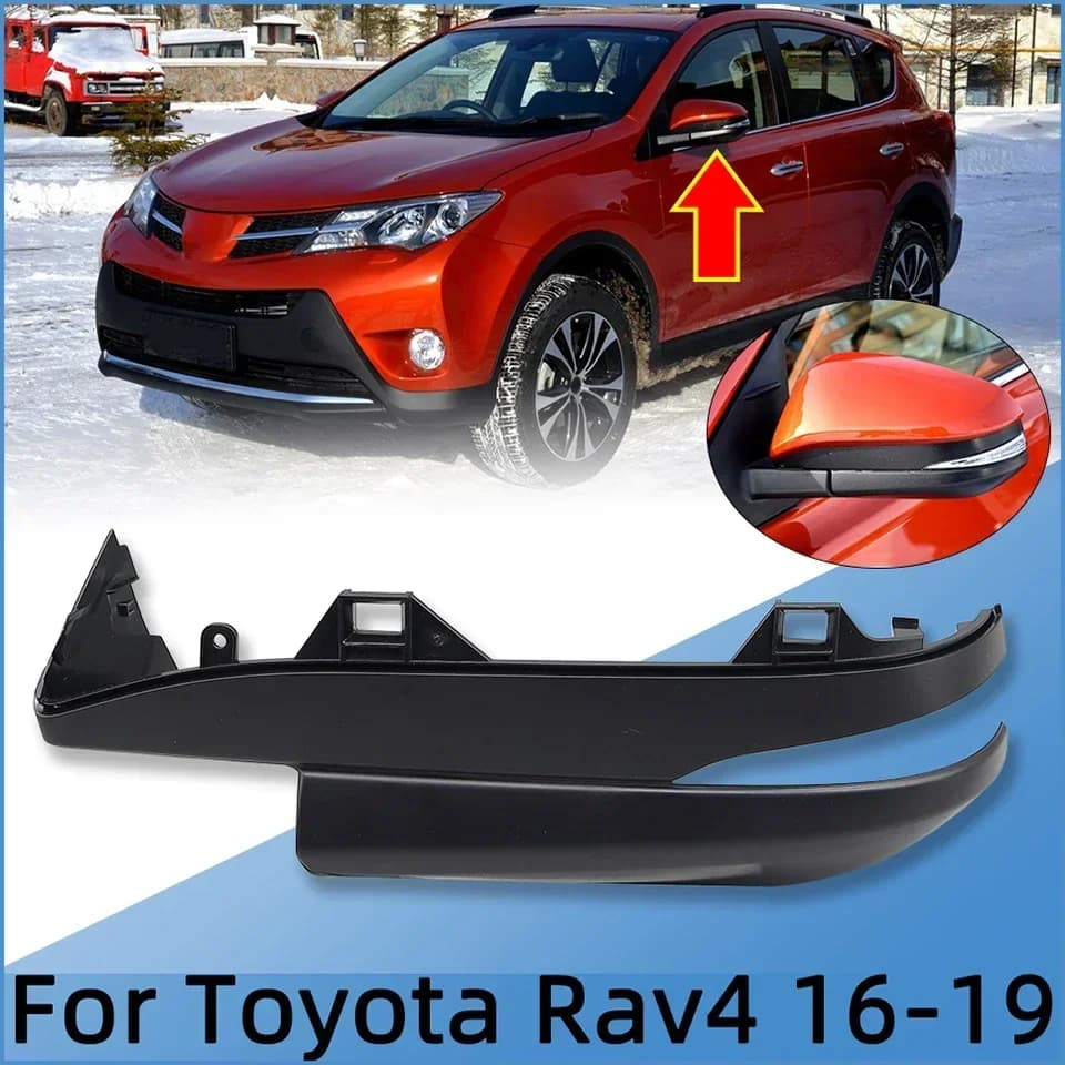 For Toyota Rav4 2016 2017 2018 2019 Wing Side Mirror Lower Cover Car External Rearview Mirror Lower Cap Shell Car Accessories