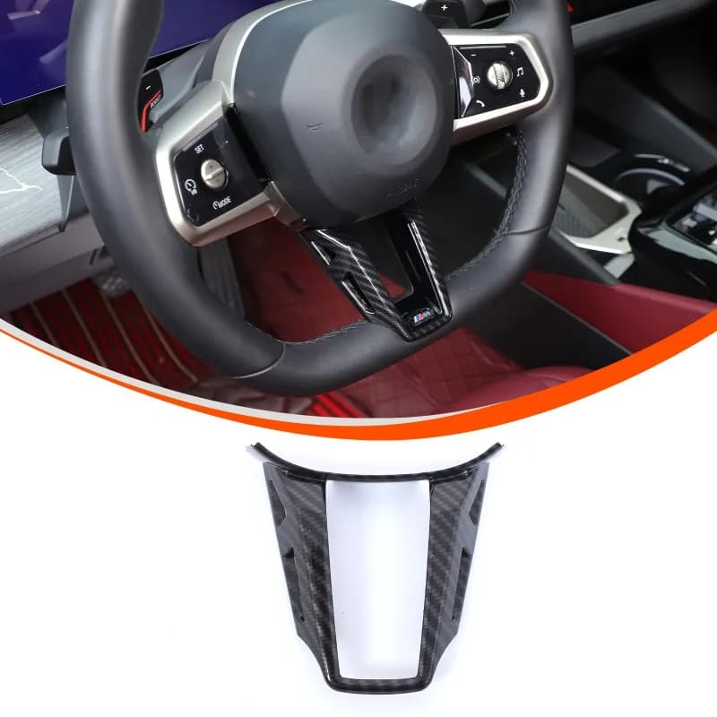 ABS Steering Wheel U-Frame Cover Trim For 2024+ 5 Series i5 / 2025+ X3 / 2023+ 7 Series i7 G60 G45 G70 Sport Edition Accessorie