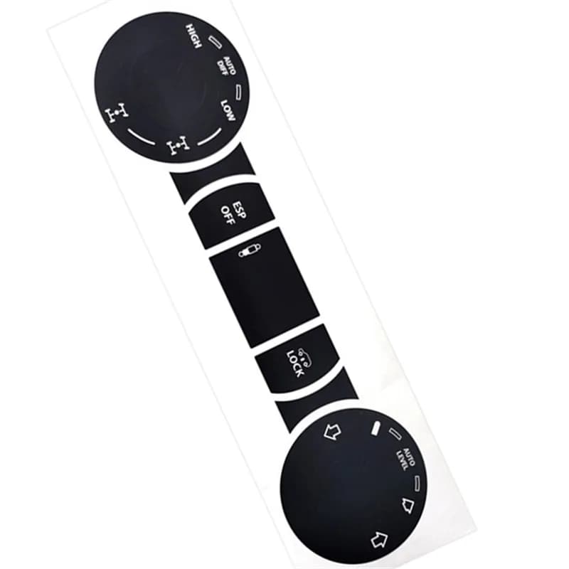 Decals Set for Volkswagen Touareg 2005-2010 Car Accessory 8PCS Matte Black Worn Button Repair Kit Stickers