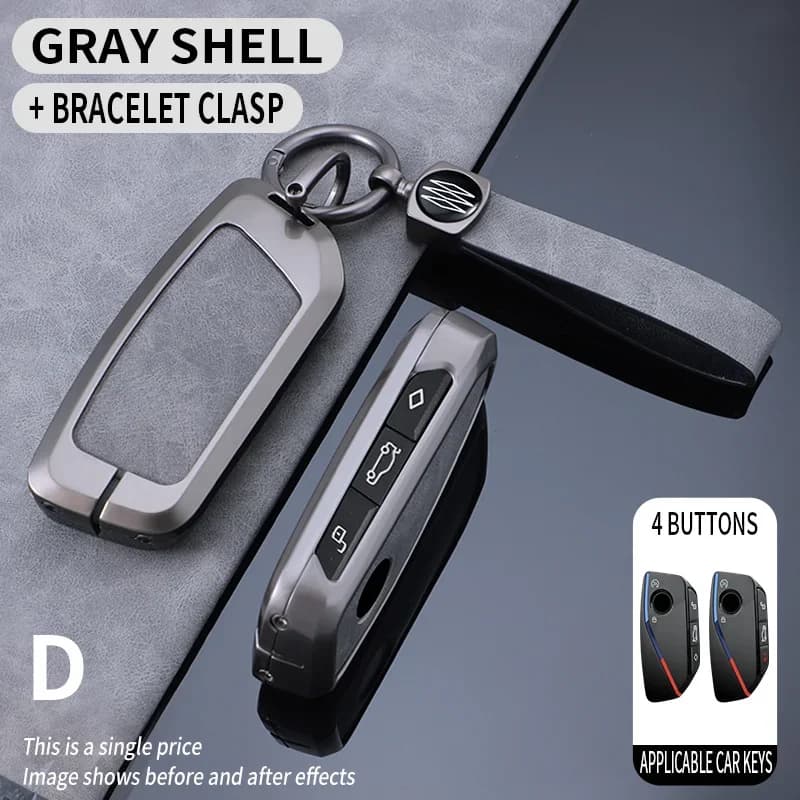 For BMW X1 U11 X7 G07 XM G09 I7 G70 X5 G05 LCI IX IX40 I20 U06 G81 M3 Series 5 7 G60 2023 2024 Leather Car Key Case Cover Shell