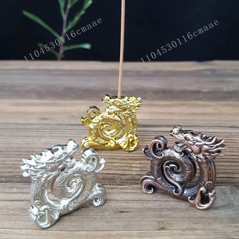 Factory Price Dragon Incense Holder Metal Incense Burner Stick Stand Sandalwood Censer Base Office Home Decor Ornaments