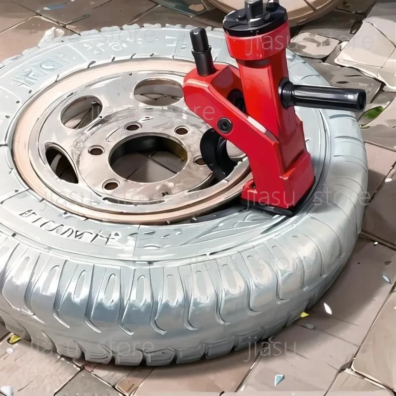 Portable Manual Tire Changer, Bead Breaker for Loader & Vehicle, Easy Wheel Demount Press Tool for Workshop Repair