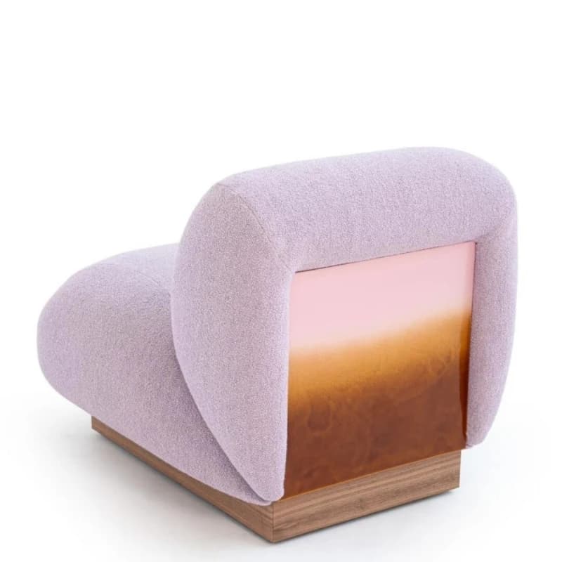 Armchair Italian color sunset gradual change can breathe single sofa