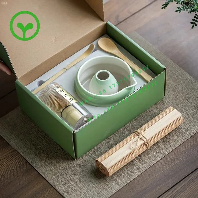 【2026】Custom Logo 6-piece Set Ceramic Japanese Matcha Set Food Grade Match Bowl With Filter Spoon Safe Reusable Matcha  Beate