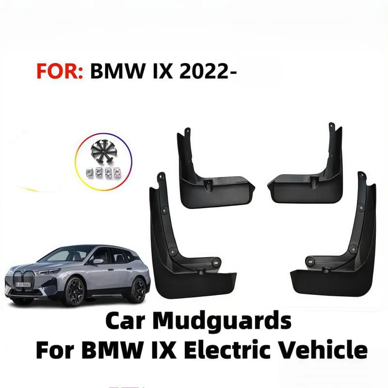 Car Mudguards For BMW IX Electric Vehicle EV 2022 2023-2025 Auto Mud Flaps Splash Guard Front Rear Fender 4Pcs/Set Splash Guards