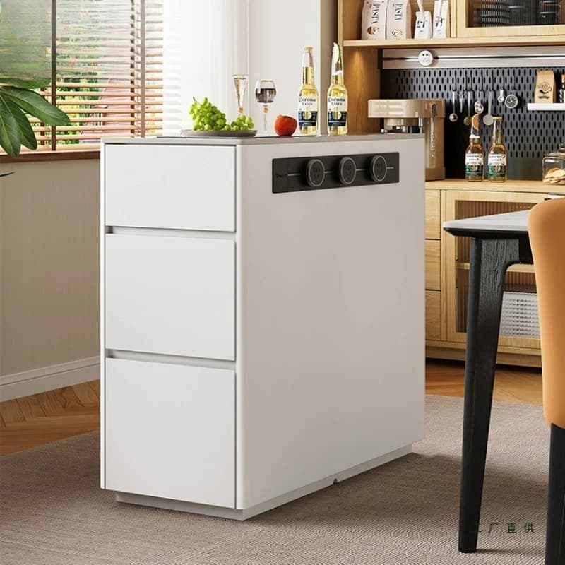 Small island single cabinet small apartment narrow island cabinet dining table