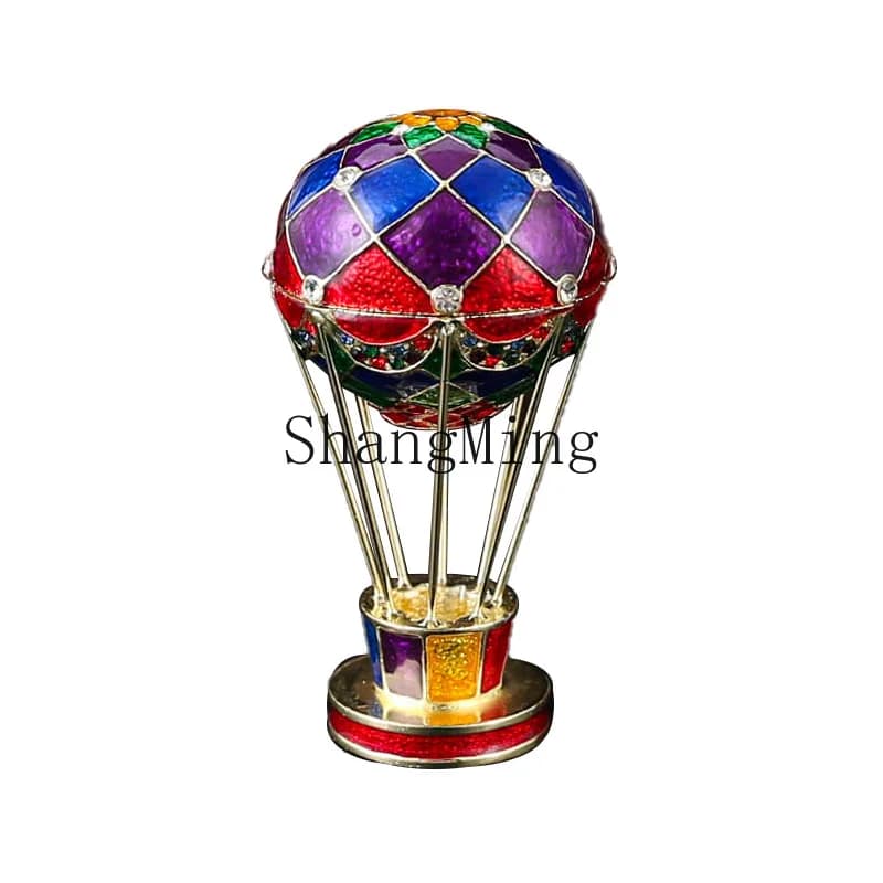 DSA hot air balloon jewelry box, exquisite ornament storage, flip cover, dust-proof household jewelry storage box