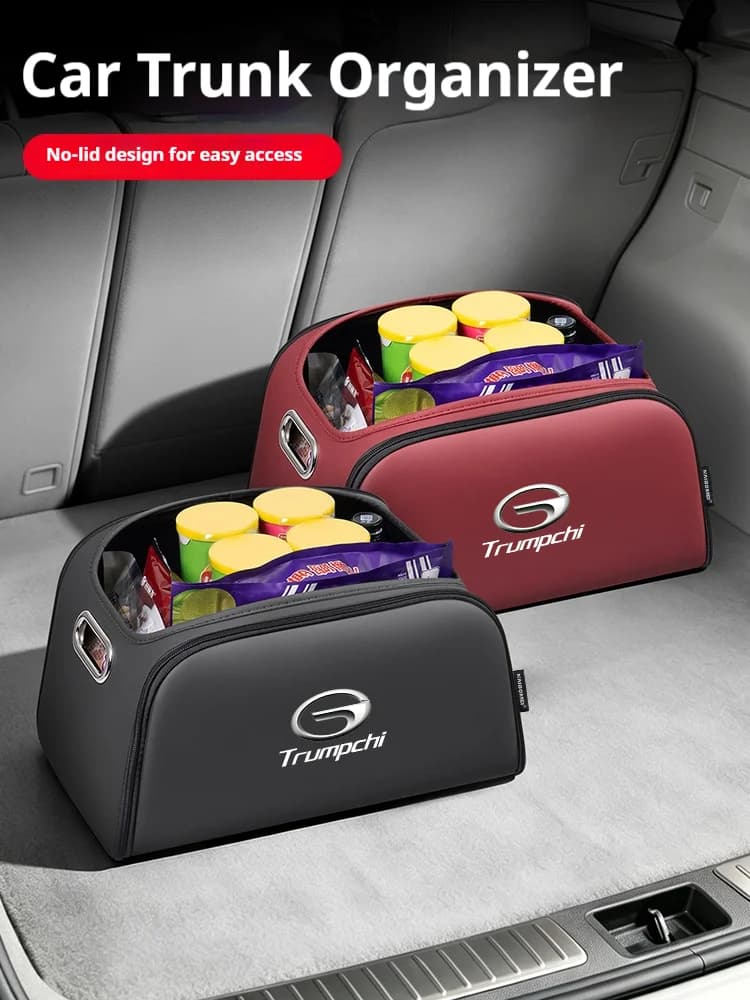 Car Trunk Storage Box Leather Toolbox Stowing Tidying Bag For Trumpchi GAC Ga3 Ga4 Ga6 M6 S7 M8 E9 ES9 Gm8 Gs3 Gs4 Gs5
