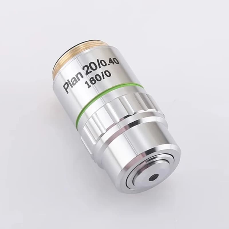 1PCS 10X/20X/40X 195 Flat-Field Achromatic Telephoto Vickers Microhardness Tester Microscope Objective Lens for Stand Microscope