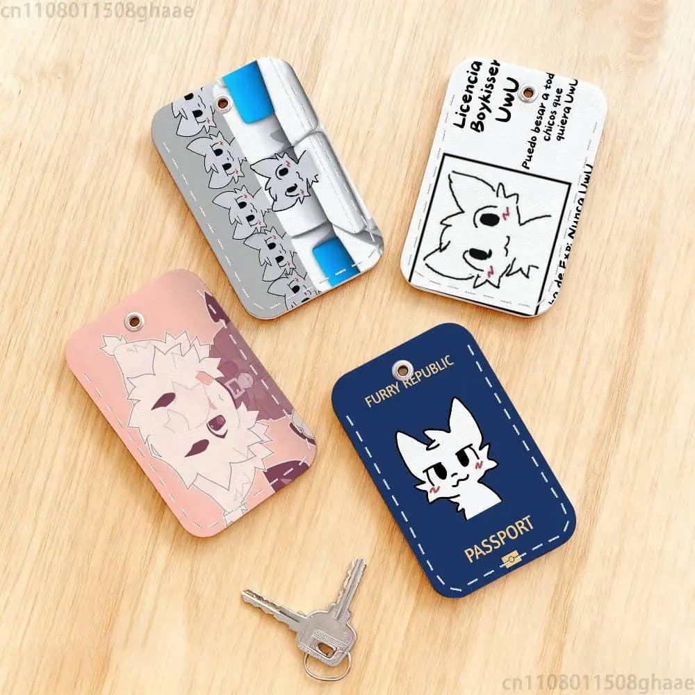 Boykisser Credit Holder Keychain For Bank Business Work Card Holder Student Card Protective Case Bus Card