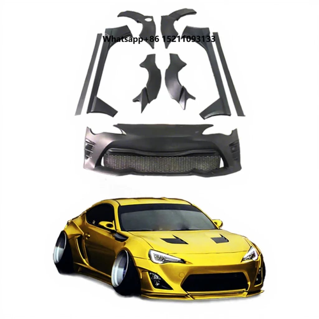 86 Body Kit Upgrade to Rocket Bunny Style Front Bumper Side Skirts Wheel Brow Bodykit Rocket Bunny Body Kit