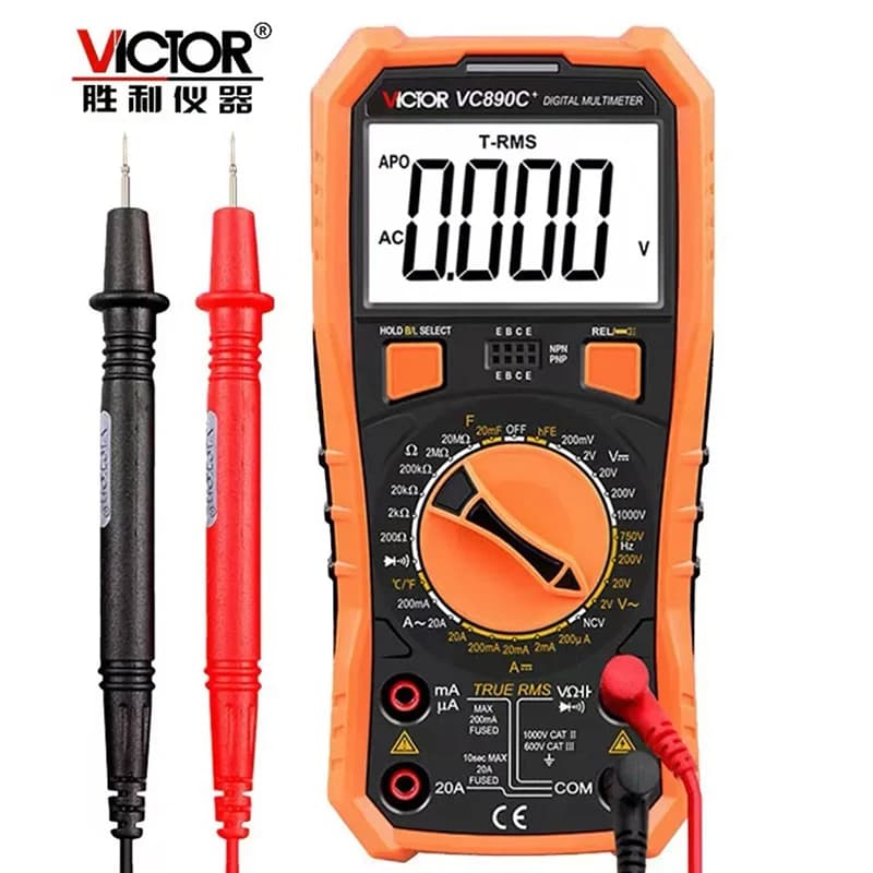 Victory Digital Multimeter Vc890D High-Precision Multimeter Vc890C Capacitive Anti-Burn Electrician's Multi-Purpose Meter