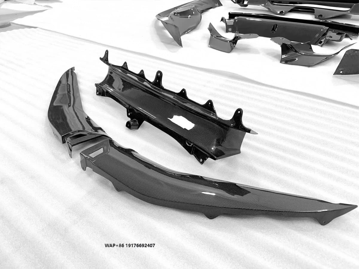 296 OEM Style Carbon Fiber Body Kit Front Bumper Attachment for  296