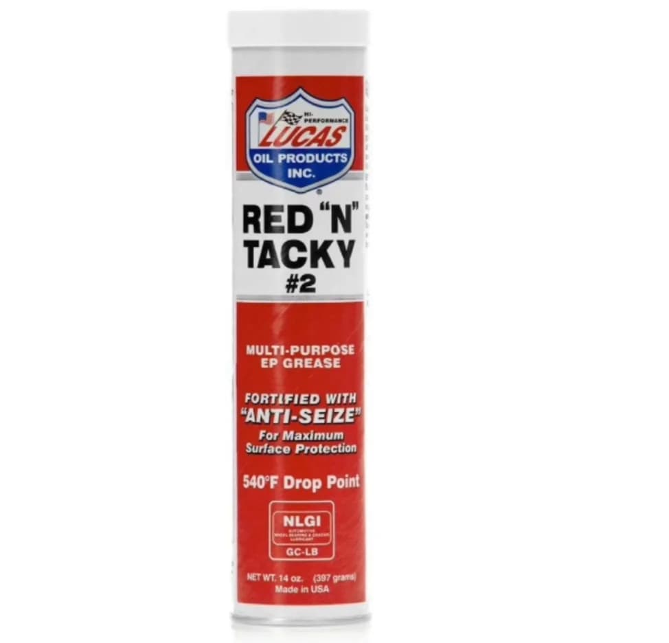 FOR LUCAS OIL 10005 #2 397g(14oz) Red 'N' Tacky Grease for Automotive and Industrial