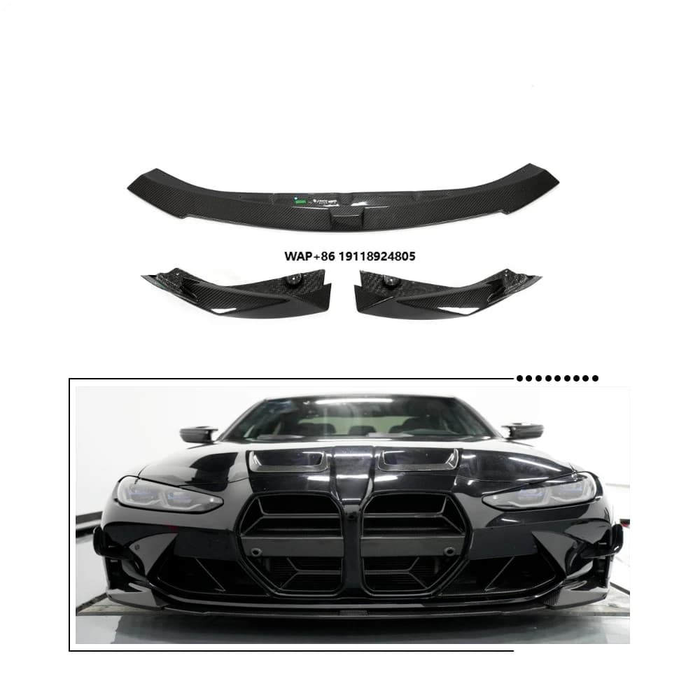 Dry Carbon Fiber Front Bumper Lip Splitter for B-MW G80 M3 G82 G83 M4 2021-2022