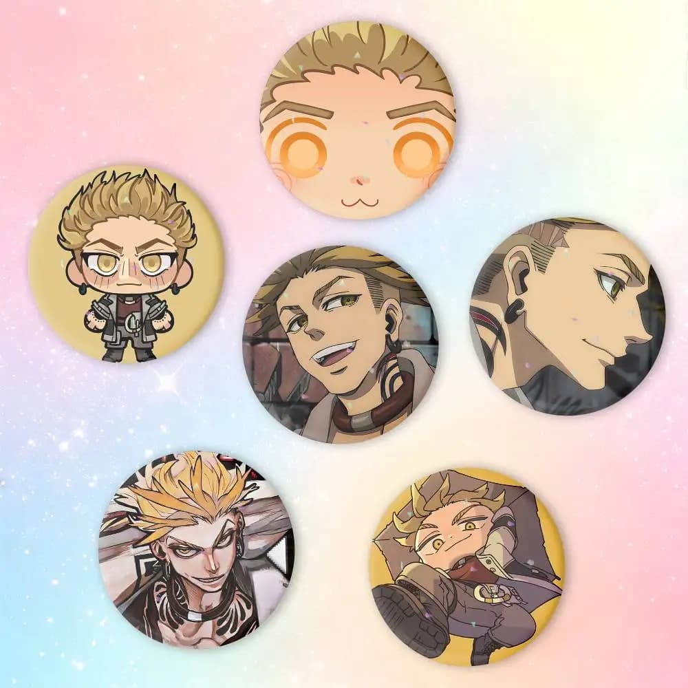 Enjin Anime G-Gachiakuta Brooches Cartoon Badge Pins Backpack Hat Accessories Friend Gift