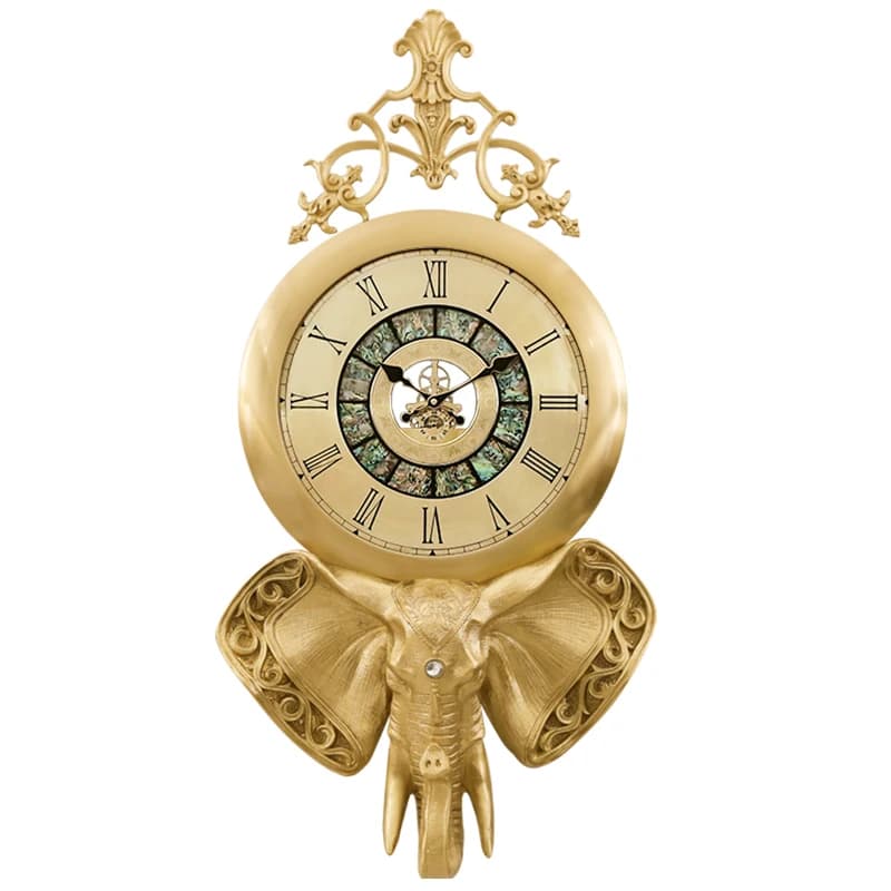 Light luxury atmospheric wall clock villa high-end decoration American home living room dining room art wall watch