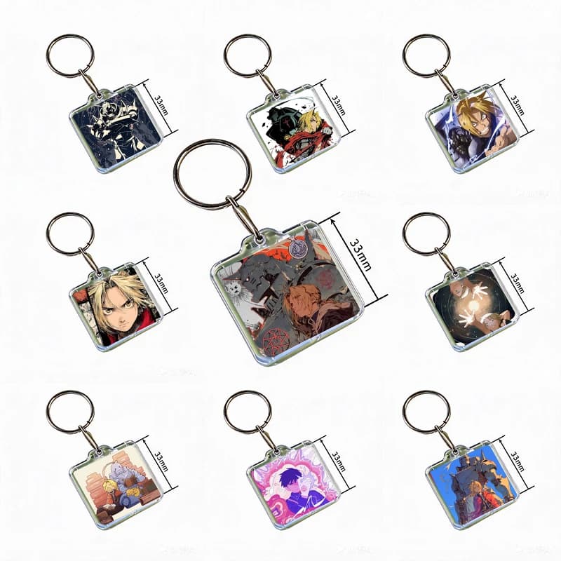 F-Fullmetal Alchemist  Acrylic Keychain Handmade Hanging Ornaments  Clothes Backpack Decoration Accessories Gifts with Friends