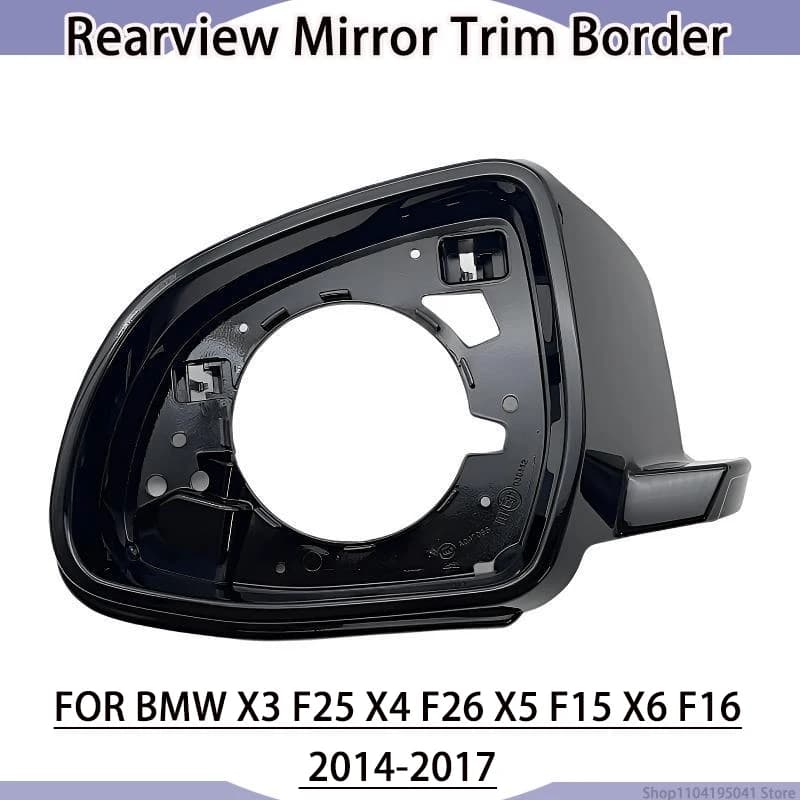 Side Mirror Housing Cover Trim Border Shell for BMW X3 F25 X4 F26 X5 F15 X6 F16 2014-2017, Auto Exterior Accessories