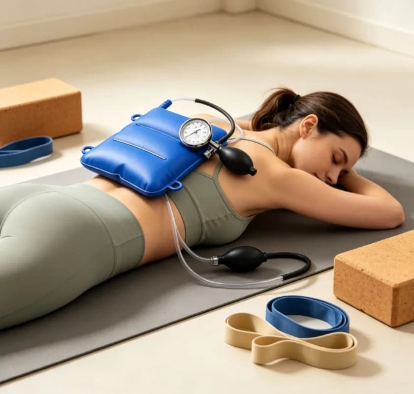 Lumbar Stabilizer Biofeedback Pressure Device,posture Corrector,rubber Tool for Back Pain Prevention and Rehabilitation Training