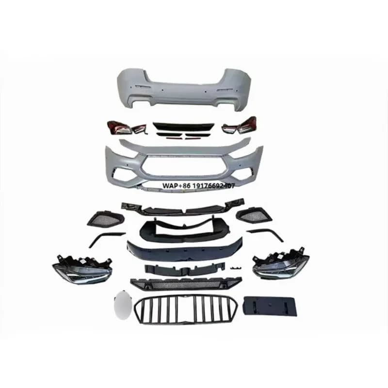 For Ghibli Upgrade the New Front and Rear Bumpers Headlights Rear Lights and Body Kits