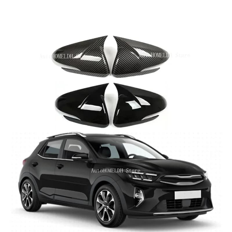 Car Rearview Side Mirror Cover Fit For Kia Stonic 2017 2018 2019 2020 2021 2022 2023 2024 2025 Wing Cap Rear View Case Trim