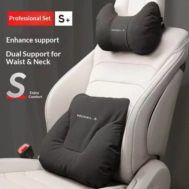 For Tesla Model 3 Car Headrest Neck Support Seat Lumbar Cushion Soft Neck Pillow Automobile interior Accessories