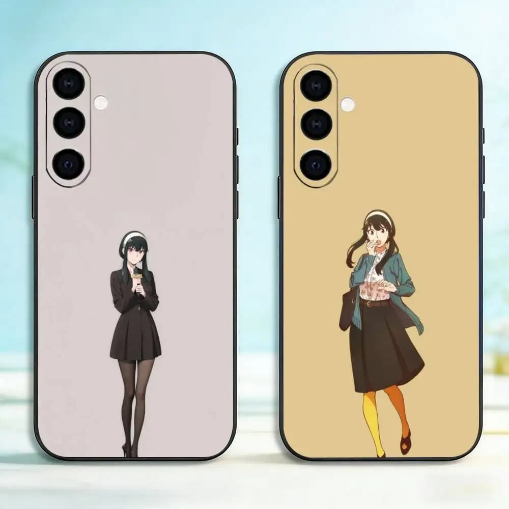 Yor ForgerYor Forger Phone Case Black Silicone Soft For Samsung Galaxy A73,A72,A71,A70,A53,A52,A51