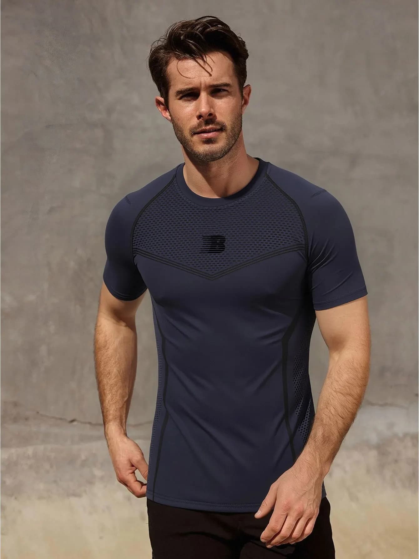 Summer Short Sleeve Ice Silk T Shirts for Men Lightweight Casual TShirt Outdoor Sport Fitness Quick Dry Tee Breathable
