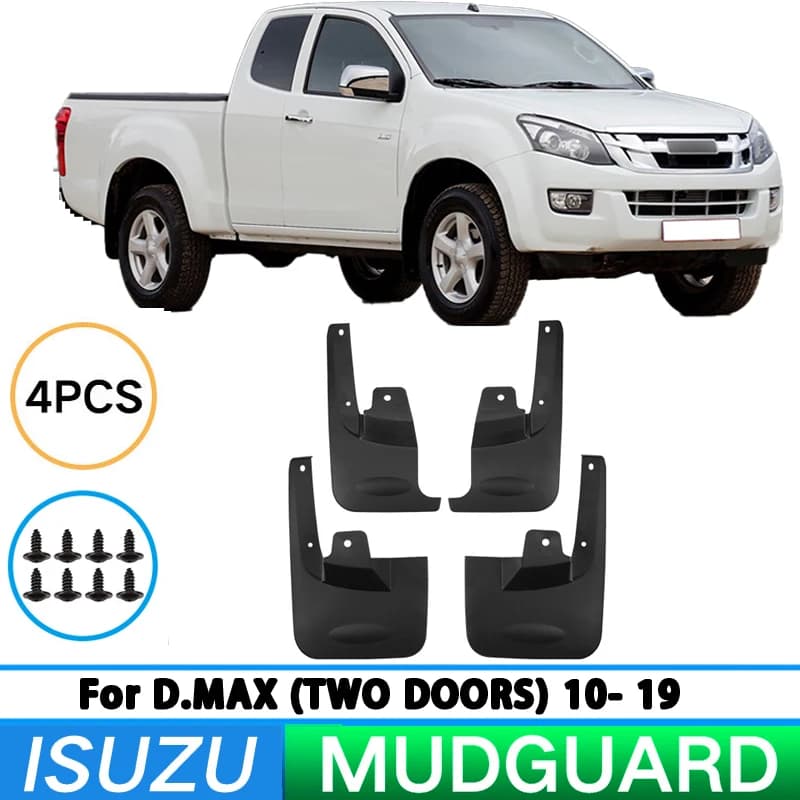 Suitable for Jiangxi Isuzu D-MAX 2010-2019 two-door car tire fenders splash guard front and rear wheel fenders auto parts