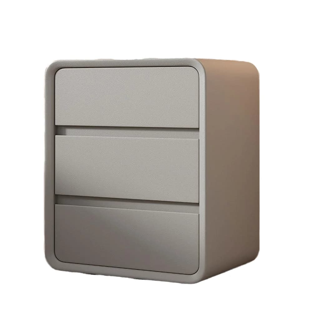 //Simple Wooden Bedside Table Nordic Cream Style Bedroom Furniture With 3 Drawers Exquisite Small Bedroom Bedside Table
