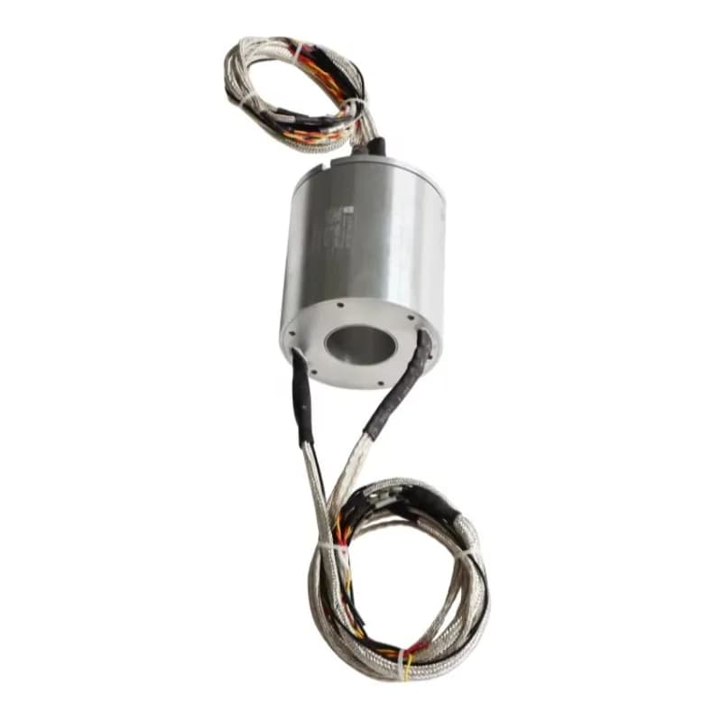 Customized Ingiant Through Bore Electrical Slip Ring Rotary Joint ID 33mm 16   For Cable Reels Filling Machine Slipring