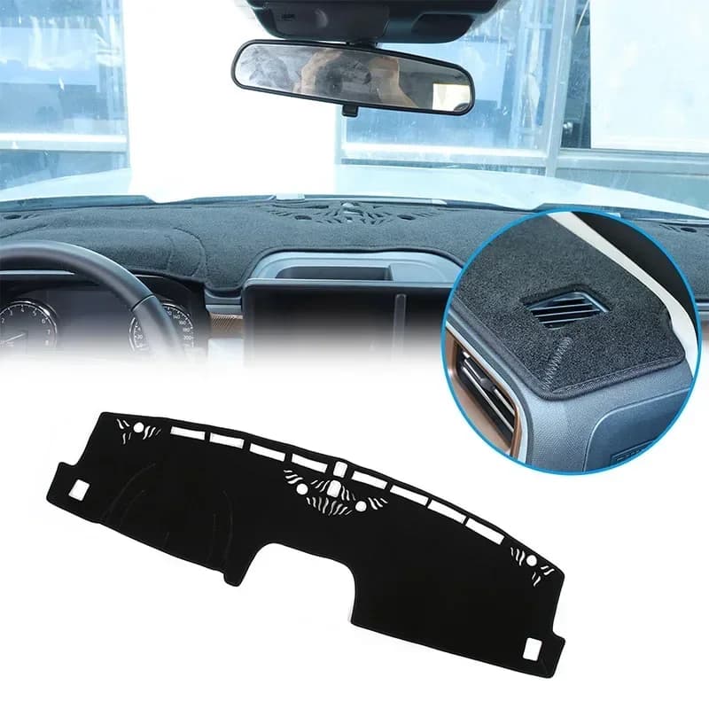 For Ford Maverick 2022 black polyester car styling  dashboard sun protection mat sticker car interior protection accessories LHD