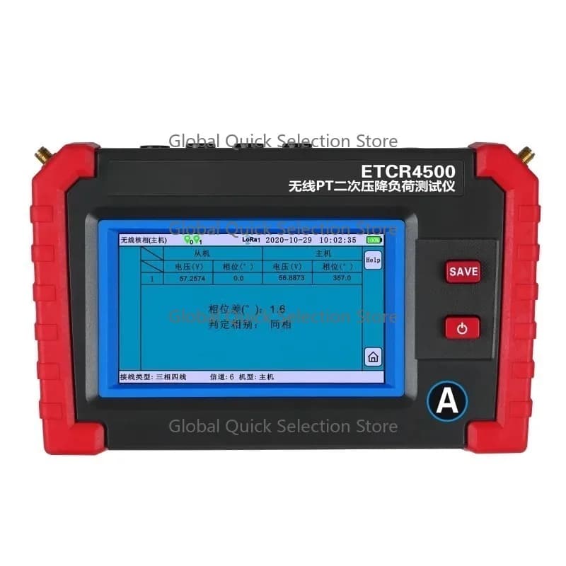 ETCR4500 Wireless PT Secondary Voltage-Drop/Load Tester GPS Synchronized 3-Phase Voltammeter Harmonic Analyz-er Substation