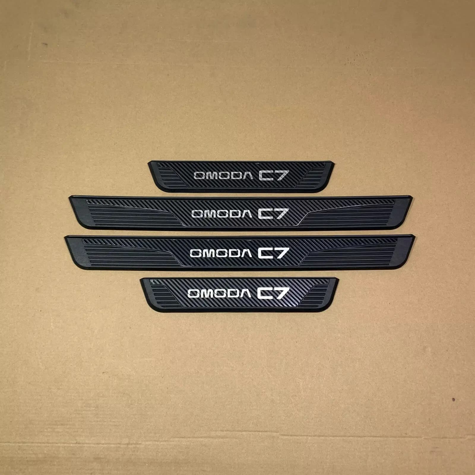 For Omoda C7 2024 2025 2026 2027 Auto Parts Door Sill 3d Pedal Shell Trim abs Scuff Plate Protector Sticker Car Styling Supplies