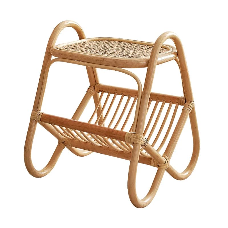 Storage Small coffee table B & B wind bay window Japanese corner table Mini magazine rack