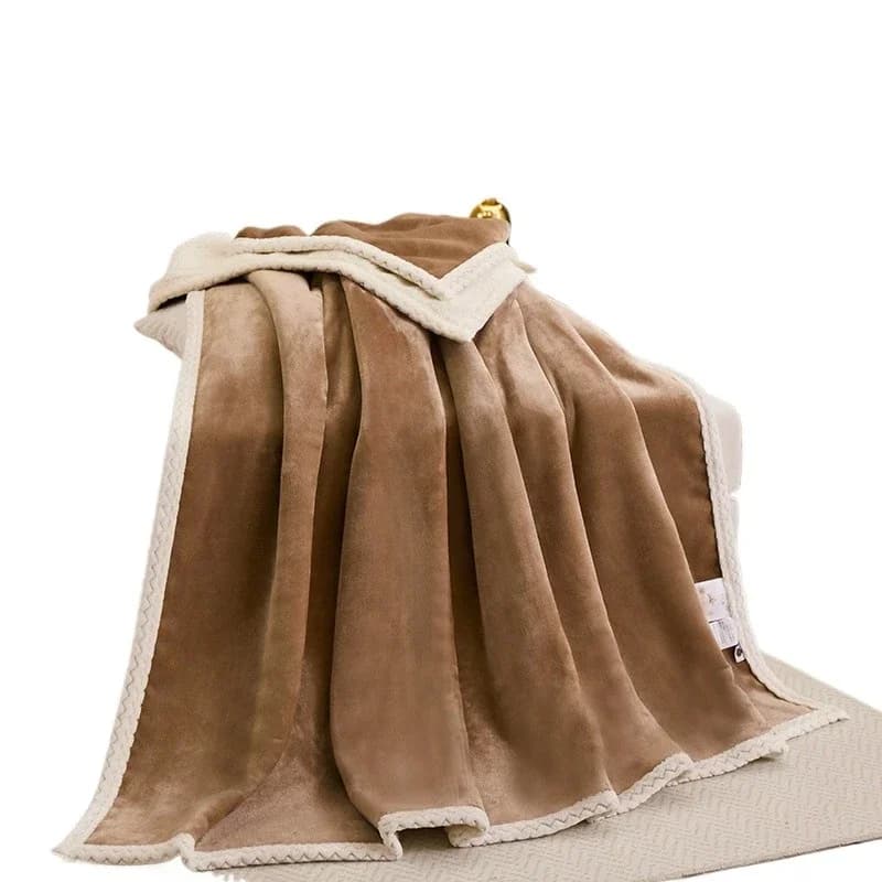 Adult Premium Raschel Blanket with Removable Washable Cover for Comfortable Weight and Relaxation