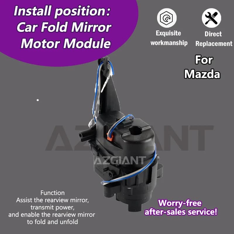AZGIANT Car Wing Mirror Authentic Folding Motor Power Assembly For 2006-2015 Mazda CX-9 MK1 car accessories Replacement Part