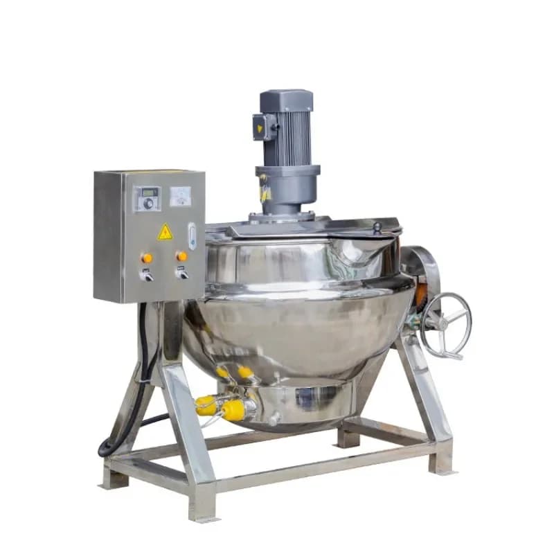 Stainless steel braised hot pot bottom sauce stuffing pot, commercial electric heating sandwich mixing pot