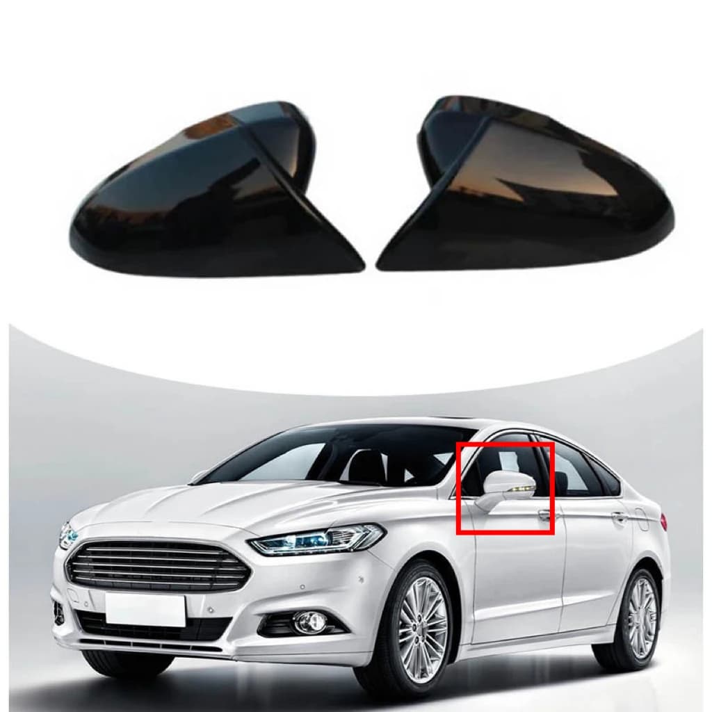 Fit For Ford Mondeo Fusion MK5 MKV5 2013-2018 Rearview Side Mirror Cover Wing Cap Exterior Door Back View Case Trim Carbon Fiber