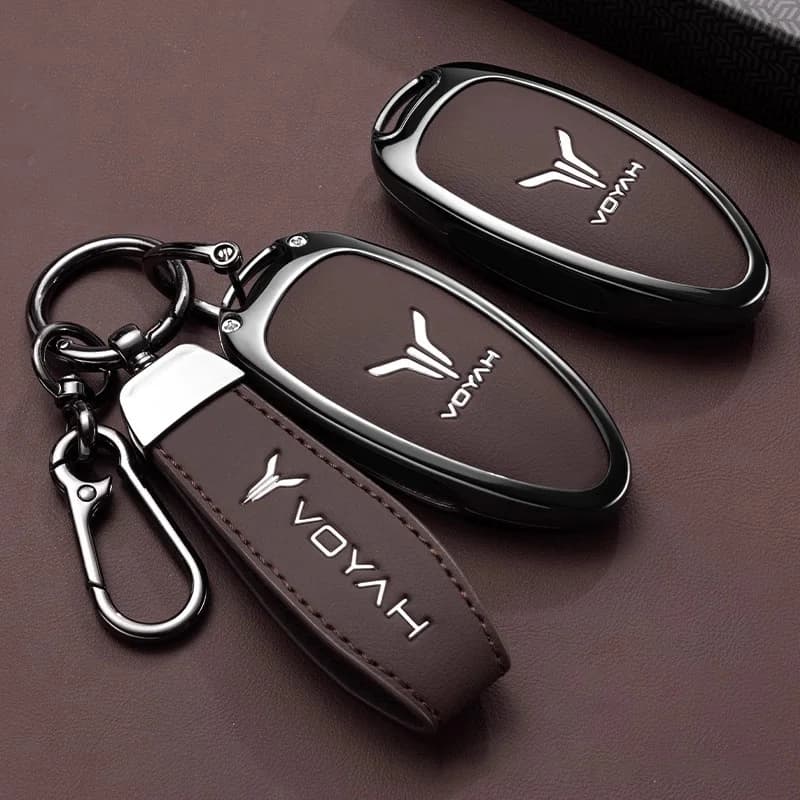 Zinc Alloy Car Key Case for Voyah Free 2021 2023 2025 2026 Keychain Remote Cover Shell Housing Holder Fob Accessories