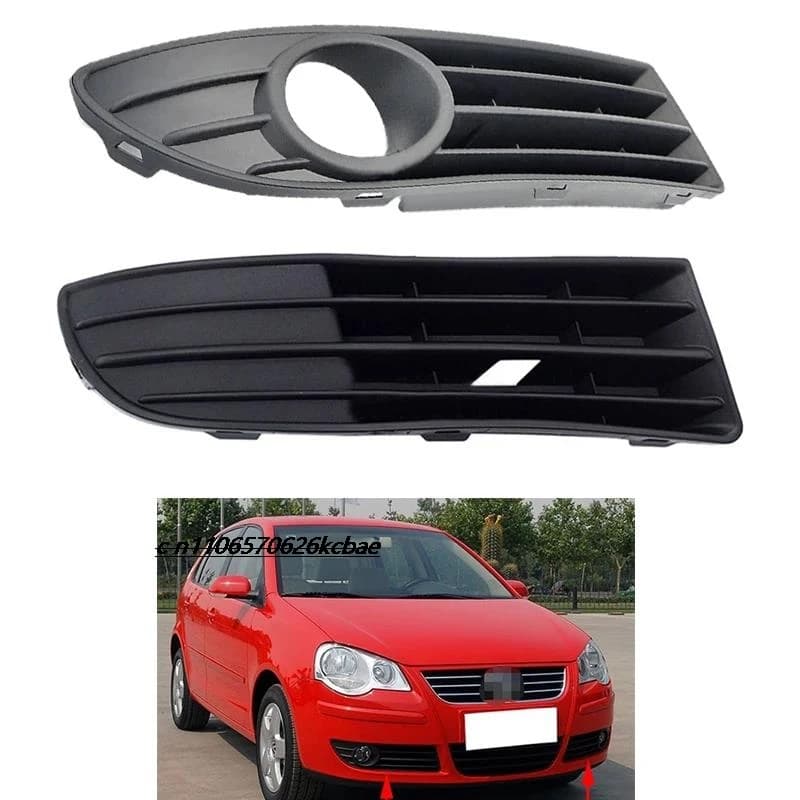 The fog lamp frame front bumper lower mesh fog lamp grille is applicable to the Volkswagen POLO 06-2009 models.