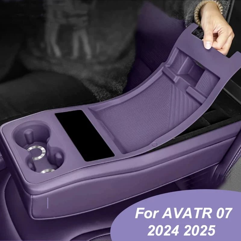 For AVATR 07 2024-2026 Rear Armrest Storage Box Water Cup Protective Pad Interior Accessories