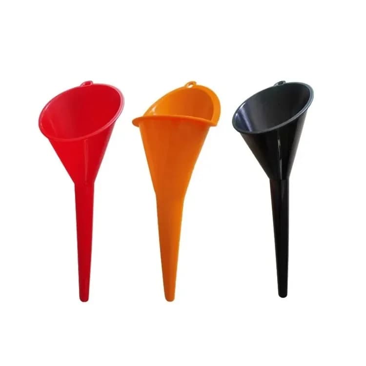 Portable Long Spout Plastic Funnel Anti Spill Oil Fuel Pouring Tool for Automobile Motorcycle Gas and Engine Oil Filling