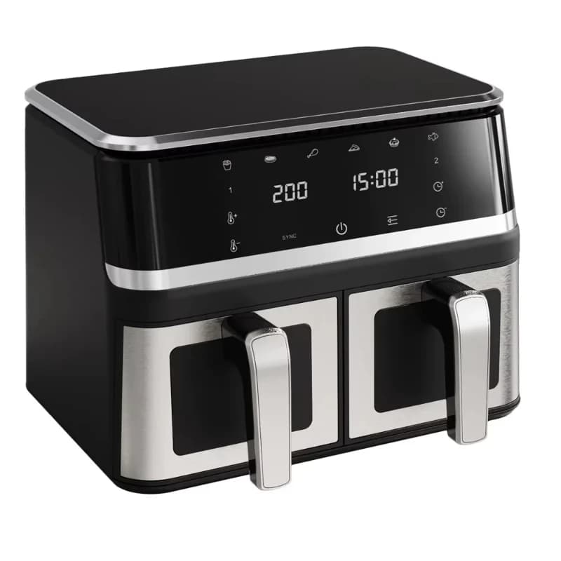 1400W Smart Electric Fryer Commercial Portable Air Fryer Digital Oil Free Basket 8L Household Capacity