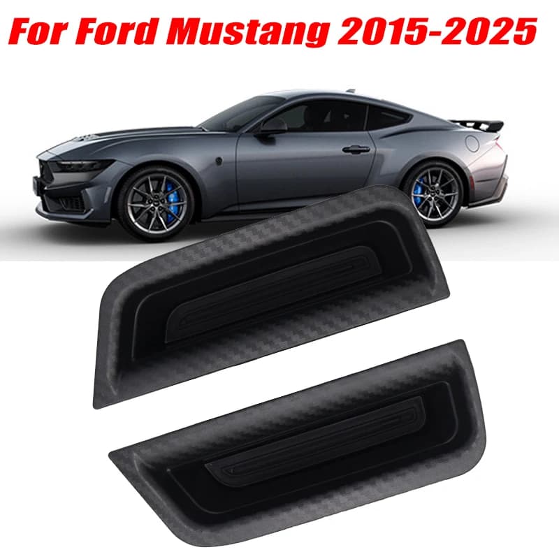 For Ford Mustang 2015-2025 Model Armrest Storage Box ABS Central Organozer Tray Stowing Tidying Car Accessories